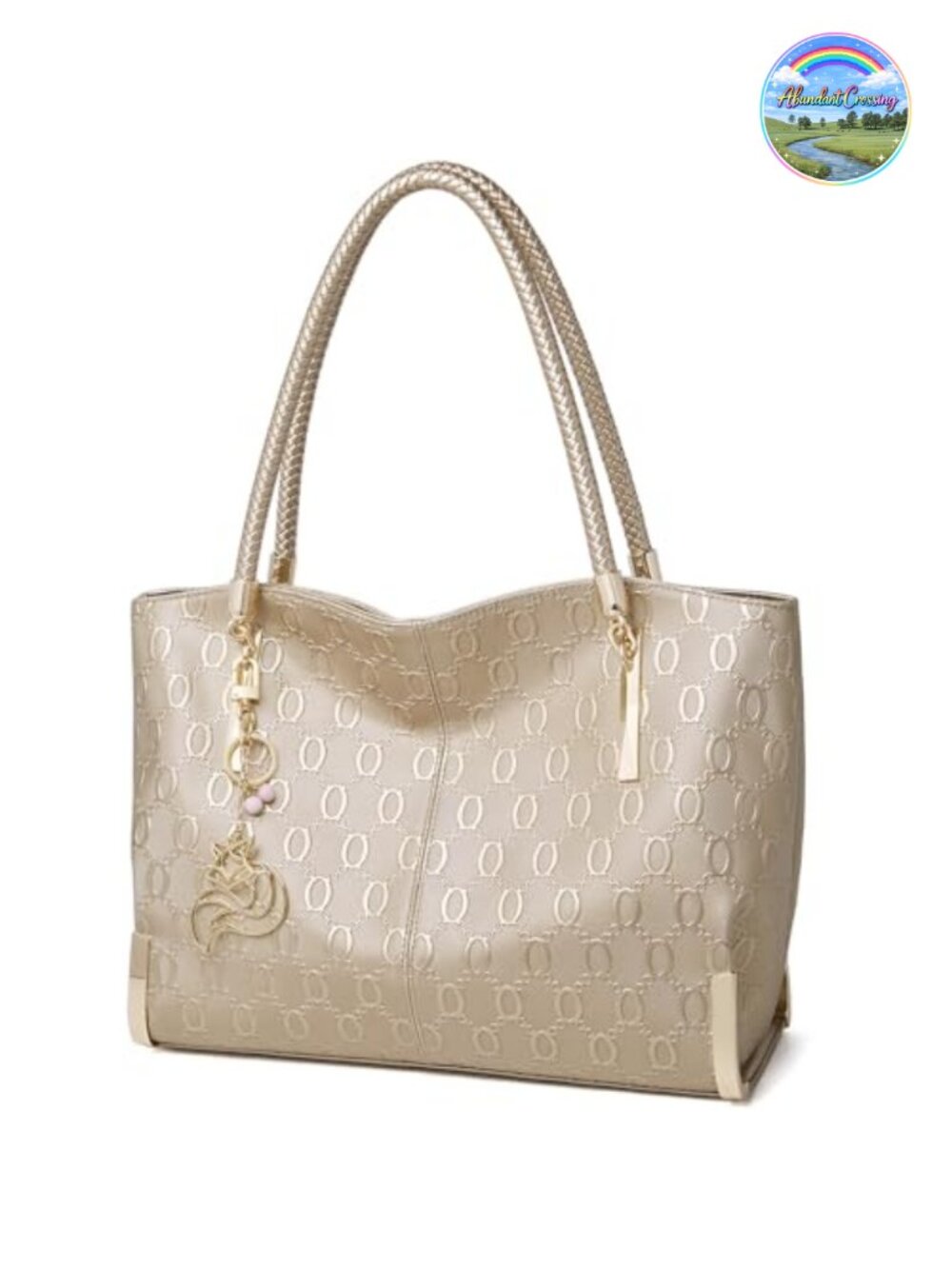 Large Leather Tote Bag Split Cowhide Gold Hardware Women's Top-Handle Purse